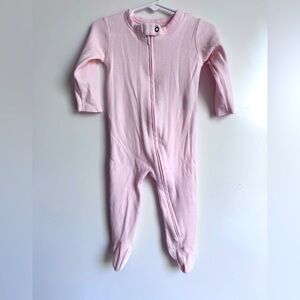 Finn + Emma Pink Footie 6-9 months 100% Organic Cotton‎ timeless staple soft